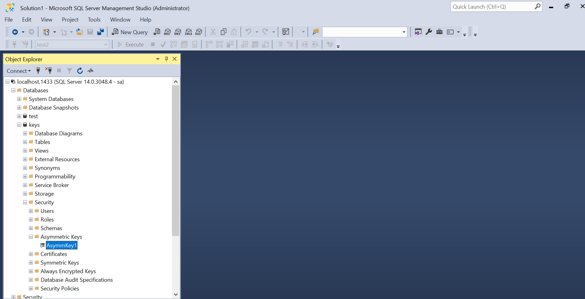 New-DbaDbAsymmetricKey