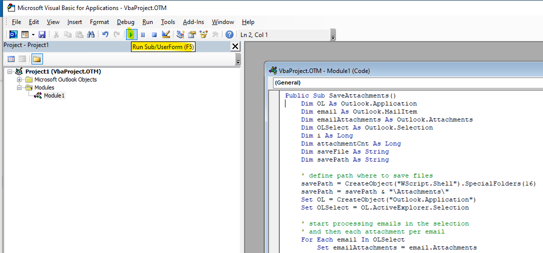 The problem – saving attachments