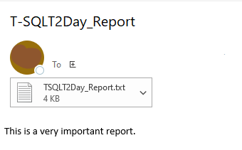 Email with the attachment